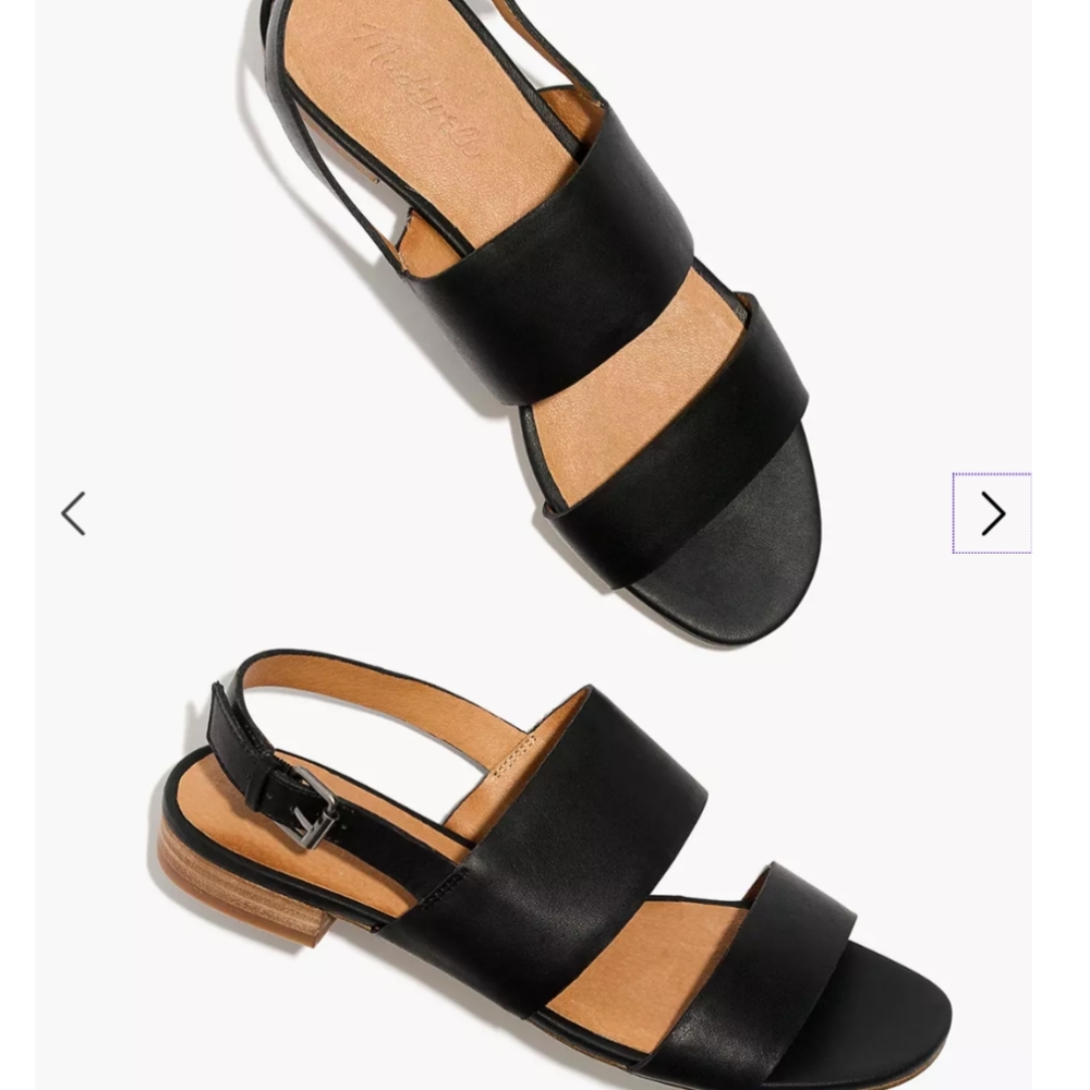 Madewell Double Strap Slingback Sandals